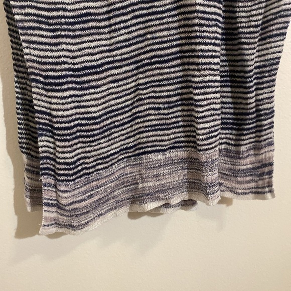 Theory Space-Dye Tank Racerback Midi Dress Blue and White Sz Small - Picture 8 of 13